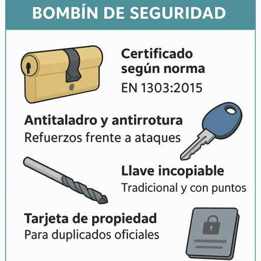 Cambio de cerraduras y bombines en Vegas del Condado Técnicos especialistas en cerrajería en Vegas del Condado